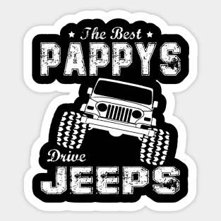 The Best Pappys Drive Jeeps Father 's Day Papa Jeep Sticker